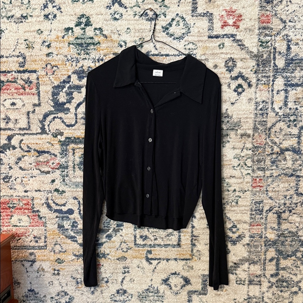Wilfred Black Button-Down Shirt